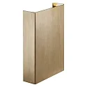 Wandarmatuur voor buitenshuis FOLD 15 LED, glanzend, helder, messing 