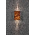 Nordlux Wandarmatuur voor buitenshuis FOLD 15 LED up down, hoekig, instelbaar, schakelbaar IP54, corten (staal), mat 