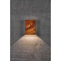 Nordlux Wandarmatuur voor buitenshuis FOLD 15 LED up down, hoekig, instelbaar, schakelbaar IP54, corten (staal), mat 