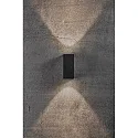 Nordlux LED Wall luminaire ASBOL KUBI LED Outdoor luminaire, 2x 5W, 3000K, 2x 370lm, IP44, black