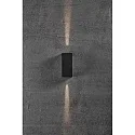 Nordlux LED Wall luminaire ASBOL KUBI LED Outdoor luminaire, 2x 5W, 3000K, 2x 370lm, IP44, black
