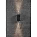 Nordlux LED Wall luminaire ASBOL KUBI LED Outdoor luminaire, 2x 5W, 3000K, 2x 370lm, IP44, black