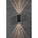 Nordlux LED Wall luminaire ASBOL KUBI LED Outdoor luminaire, 2x 5W, 3000K, 2x 370lm, IP44, black