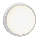LED Outdoor Wall luminaire CUBA ENERGY, round, 11W, 3000K, 700lm, IP54, white, glass opal white