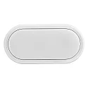 Nordlux LED Outdoor Wall luminaire CUBA BRIGHT, oval, 14W, 3000K, 1600lm, IP54, white, glass opal white