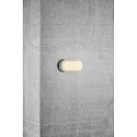 Nordlux LED Outdoor Wall luminaire CUBA BRIGHT, oval, 14W, 3000K, 1600lm, IP54, white, glass opal white