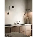 Wandarmatuur STAY LONG E27 IP20, zwart, zwart mat 