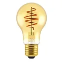 Filamentlamp standaardvorm SPIRAL DECO E27 5W 250lm 2000K CRI 80 dimbaar, goud dimbaar
