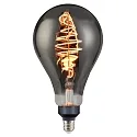 Filamentlamp standaardvorm SPIRAL DECO E27 8,5W 200lm 1800K CRI 80 dimbaar, rookkleuren dimbaar