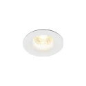 Nordlux downlight STARKE round IP20, glossy, white dimmable