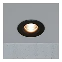 Nordlux downlight STARKE round IP20, glossy, black dimmable