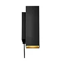 Nordlux wall luminaire CURTIZ IP20, black matt dimmable