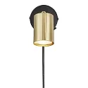 Nordlux Wandarmatuur EXPLORE GU10 IP20, messing geborsteld, zwart mat 