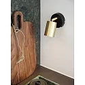 Nordlux Wandarmatuur EXPLORE GU10 IP20, messing geborsteld, zwart mat 