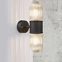 Nordlux Wandarmatuur voor buitenshuis KONYO E27 IP54, zwart mat dimbaar