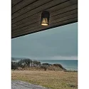 Plafondarmatuur voor buiten ALUDRA E27 IP54, seaside zwart dimbaar