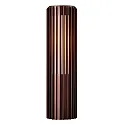 bollard lamp ALUDRA 45 E27 IP44, seaside metallic brown dimmable