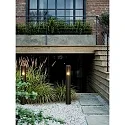 Nordlux bollard lamp ALUDRA 95 E27 IP44, seaside metallic brown dimmable