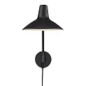 Wandarmatuur DARCI draaibaar, roteerbaar E14 IP20, glanzend, zwart 