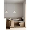 design for the people by Nordlux Pendelarmatuur NORI 27 E27 IP20, glanzend, zwart, wit dimbaar
