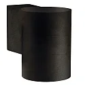 Wandarmatuur voor buitenshuis TIN MAXI down GU10 IP54, zwart dimbaar