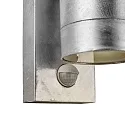 Nordlux outdoor wall luminaire TIN MAXI DOUBLE SENSOR with sensor GU10 IP54, galvanised dimmable