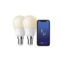 Nordlux WIFI LED Smart gloeilamp SMART set van 2 C45 E14 4,5W 470lm 2200-6500K 200° CRI 80 dimbaar