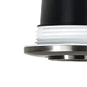 Nordlux recessed luminaire UMBERTO GU10 IP44, nickel dimmable 7,5W
