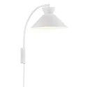Wandarmatuur DIAL E27 IP20, wit 