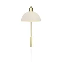 Wandarmatuur ELLEN 20 E14 IP20, messing dimbaar
