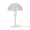 Tafelarmatuur ELLEN MINI halfrond, met Schakelaar, met Lamphouder E14 IP20, glanzend, wit 