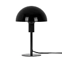 Tafelarmatuur ELLEN MINI halfrond, met Schakelaar, met Lamphouder E14 IP20, zwart glanzend 