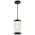 Nordlux Pendelarmatuur voor buiten COUPAR met diffuser E27 IP33, zwart mat dimbaar