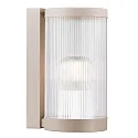 Wandarmatuur voor buitenshuis COUPAR met diffuser E27 IP54, mat, zand dimbaar