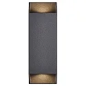 Nordlux outdoor wall luminaire NICO SQUARE 22 up / down, square GU10 IP54, black dimmable