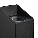 Nordlux outdoor wall luminaire NICO SQUARE 22 up / down, square GU10 IP54, black dimmable