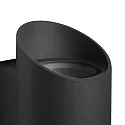Nordlux Wandarmatuur voor buitenshuis NICO ROUND 22 up down, cilindrisch GU10 IP54, zwart dimbaar