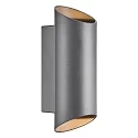 Wandarmatuur voor buitenshuis NICO ROUND 22 up down, cilindrisch GU10 IP54, antraciet dimbaar