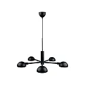 design for the people by Nordlux Pendelarmatuur NOMI 5-vlams E14 IP20, zwart mat 