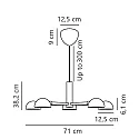 design for the people by Nordlux Pendelarmatuur NOMI 5-vlams E14 IP20, zwart mat 