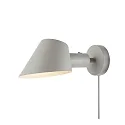 design for the people by Nordlux Wandarmatuur STAY SHORT E27 IP20, grijs 