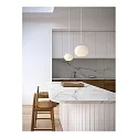 design for the people by Nordlux Pendelarmatuur NAVONE 20 E27 IP20, messing geborsteld, opaalwit 