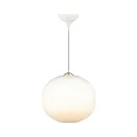 design for the people by Nordlux pendant luminaire NAVONE 30 E27 IP20, brushed brass, opal white 