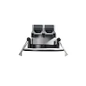 Nordlux Downlight FREMONT set van 3 IP65, zwart dimbaar