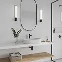 Nordlux Wandarmatuur MALAIKA 49 IP44, zwart mat 