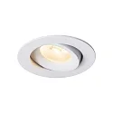 Nordlux Downlight ALIKI IP44, wit mat dimbaar