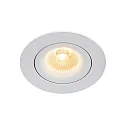 Nordlux Downlight ALIKI IP44, wit mat dimbaar