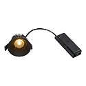 Nordlux Downlight ALBRIC IP20/44, zwart mat dimbaar