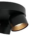 Nordlux Plafondarmatuur PITCHER 3-vlams GU10 IP20, zwart dimbaar