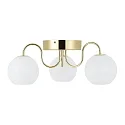 Nordlux ceiling luminaire FRANCA E14 IP20, glossy, brass, white dimmable